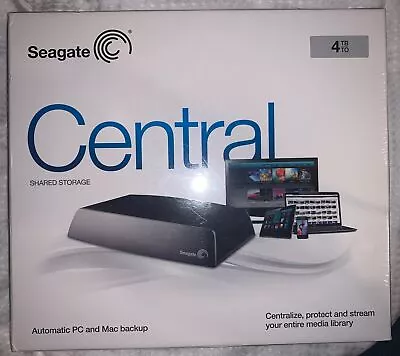 Seagate Central 4TB NAS Shared Storage BNIB • £199