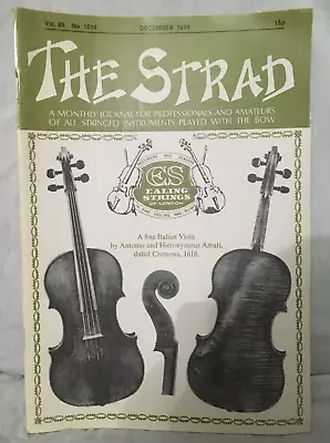 The Strad Magazine -  December 1974- Violin Strings - Antonio Heironymous • $9.59