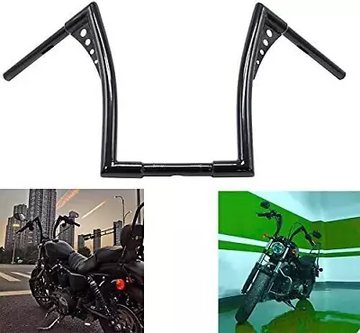 Universal King Apes Ape Hanger 14  Motorcycle Handlebars 1  Bar Black For Harley • $115.55