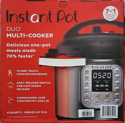 NEW Instant Pot Duo IP-DUO60 V5 Multi-Cooker 7-in-1 Pressure Cooker 6 Quarts • $89.99