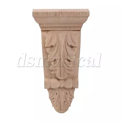 European Door Decor Furniture Wood Carved Corner Onlay 3.15 X0.98 X6.30 • $11.43