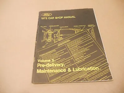 Original 1973 Ford Mercury Lincoln Car Maintenance Manual Genuine FoMoCo • $4.95