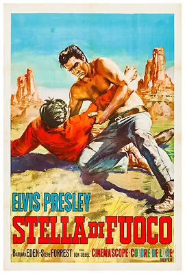 Flaming Star - Elvis Presley - 1960 - Movie Poster - Italian Version • $14.99