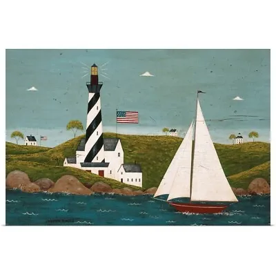 $49.99 • Buy Coastal Breeze II Poster Art Print, Lighthouse Home Decor