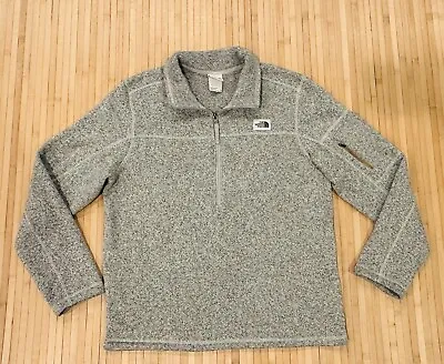The North Face Men's L Gordon Lyons Fleece Pullover Gray Sweater 1/4 Zip Jacket • $39.99