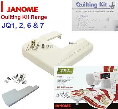 JANOME SEWING MACHINE QUILTING FOOT KIT TABLE QUILT PACK - All Patchwork Feet  • £99