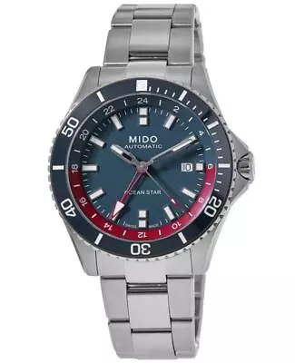 New Mido Ocean Star GMT Blue Dial Steel Men's Watch M0266291104100 • $1397