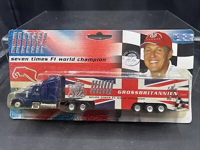 1/87 Michael Schumacher Collection F1 Britain Gp Ferrari Car Transporter Truck • £4.99