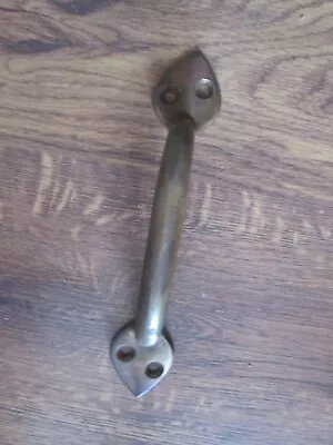 Vintage Brass Large Screen Door Barn Handle Pull NO SCREWS • $39