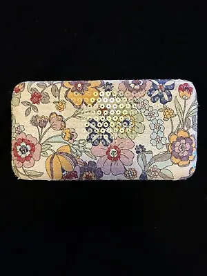 CHARMING CHARLIE'S Wallet Sequined Floral Pattern Adorable!! • $8