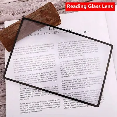 Flat X3 Magnifying Magnifier Sheet Book Page Magnification Reading Glass Lens • £2.62