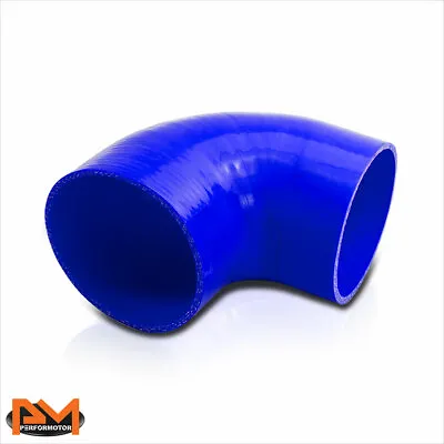 90 Elbow Coupler 4  Intake/Charger/Intercooler/Turbo Silicone Pipe Hose Blue • $13.89