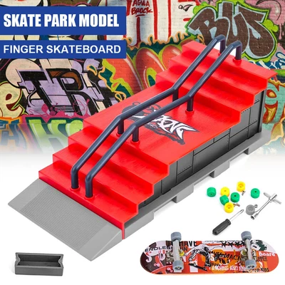 £10.90 • Buy Finger Skate Park Kit Ramp Parts Toy For Fingerboard Finger Board Skateboard