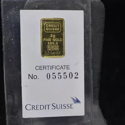 Credit Suisse 2 Gram Gold Bar - 1985 Liberty Mini-Gram - Sealed • $185