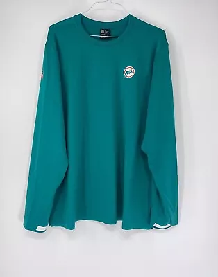 Miami Dolphins Throwback Aqua Long Sleeve Modern Crew Thermal Brand New W/tags • $64.99