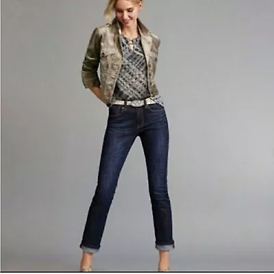 CAbi Lou Lou Straight Leg Jeans Style 201 • $25