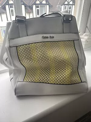 Calvin Klein White Bag  Leather Many Pockets  • £18
