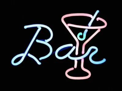 Bar Martini Cup 24 X16  Neon Sign Lamp Light Hanging Nightlight Business Beer EY • $212.70