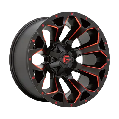 17 Inch Matte Black Red Wheels Rims Ford F150 Truck 6x135 Lug Fuel Assault D787 • $1356