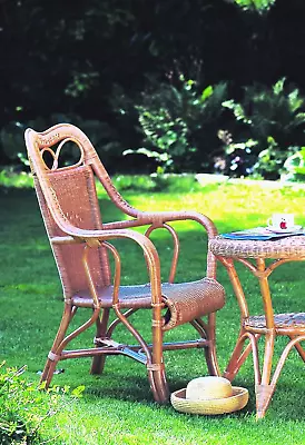 Cane High Back Style Wicker Chair ... Natural Rattan Chair • £150