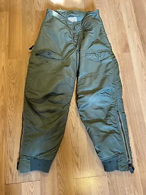 Vintage Military Green Pants Size 30 Trousers US ARMY Parachute F-1B Flying Man • $79.99