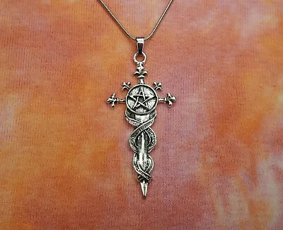 Hecate's Dagger With Pentacle And Fleur-de-lis Necklace Or Earrings Gift • $17.99