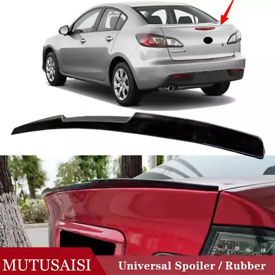 116cm Fit For Mazda 3 2009-2012 Sedan Universal Trim Car Rear Trunk Spoiler Wing • $31.99