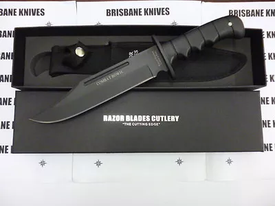 Razor Blades Large Titanium Combat Bowie Hunting Knife  • $69.98