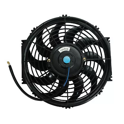 12inch Universal Slim Fan Push Pull Electric Radiator Cooling 12V With Mount Kit • $19.85