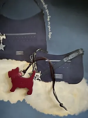 £9.25 • Buy Radley Red Leather Dog Tag / Bag Charm / Key Ring.