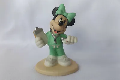 Disney Minnie Mouse Nurse In Scrubs Porcelain Figurine • $23.99