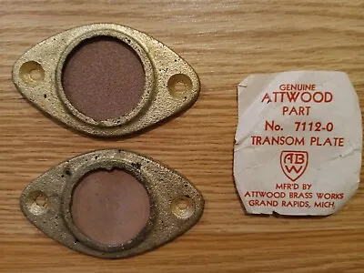 Vintage Boat Attwood Transom Plate Pair 7112-0 Classic Chris Craft Century • $22