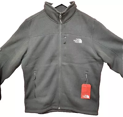 NWT NEW The North Face Sweater Fleece Soft Shell Jacket Mens M Black Full Zip • $59.99