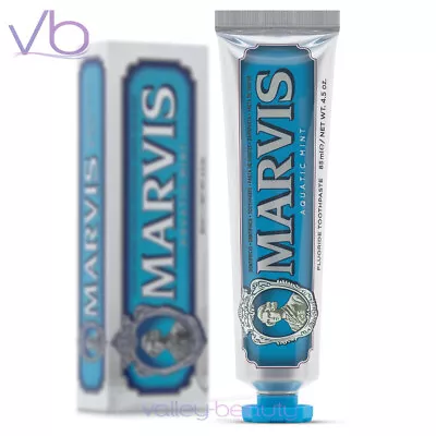 MARVIS Aquatic Mint | Italian Luxury Toothpaste With Vibrant Sea Wave Flavor • $13