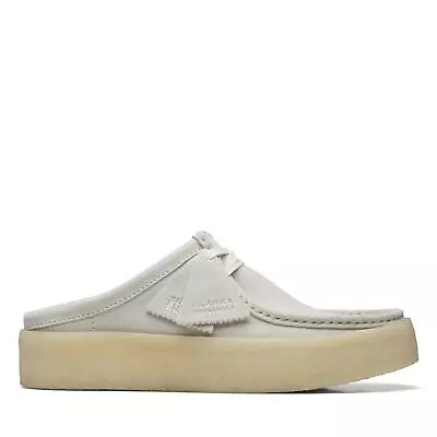 Clarks Originals Mens Wallabee Moccasin Cup Lo White Suede Casual Sneakers Shoes • $54.99