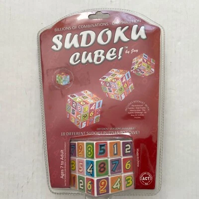 £14 • Buy SUDOKU CUBE By Jay-18 Puzzles 9 Levels- New Sealed With Instructions Age 7-Adult