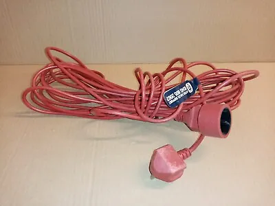 RED 10 Metre 2 Core Lawnmower Power Cable Wire Lead With Round Connector  • £19.99