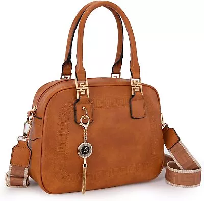 Montana West Small Top Handle Purse For Women Crossbody Satchel Handbag Barrel B • $80.15