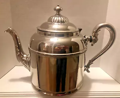 Antique Manning Bowman & Co Meriden CT USA Silver Plated TEA POT 1900-1940 VGC • $59.95