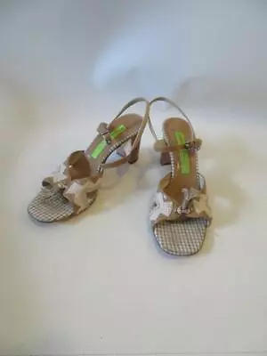 Womens Materia Prima By Goffredo Fantini Beige/cream Leather Sandals 38 Er/us 8* • $24.99