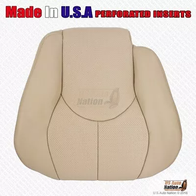 Front Driver Top Perforated Leather Cover Tan For 1996 1997 Mercedes Benz SL320 • $180.02