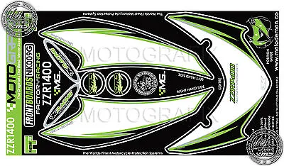 Kawasaki ZZR1400 2006 - 2011 Motografix Front Fairing Number Board Gel Protector • £56.95