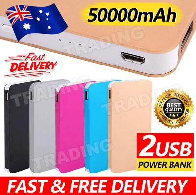 $16.95 • Buy Portable 50000mAh USB Power Bank Battery USB Charger External For Mobile Phone