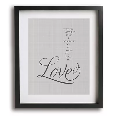 Bob Dylan | Make You Feel My Love Modern Music Song Lyric Wall Art Print Poster • £19.29