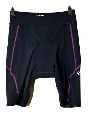 $16.95 • Buy HOFI Women Bike Shorts Tights Black Pockets Bicycle Short Spin Padded 4D Gel Med
