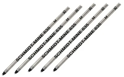 5 Pack - GENUINE SCHMIDT Mini Refills For Porsche Design Shake Pen Black • $12.95