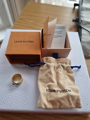 Louis Vuitton Essential Gold Ring Boxed Woth Paperwork And Pouch • £200