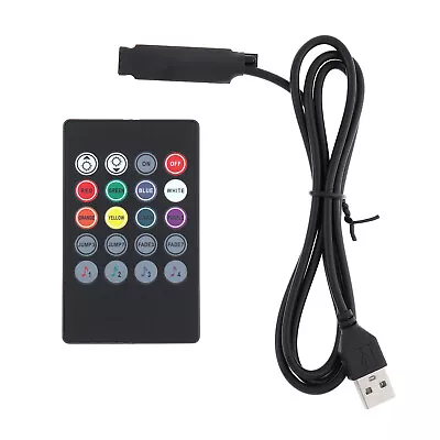 RGB LED Strip Light Controller Music IR Remote For 4-pin 5V RGB LED Strip Lights • $9.89