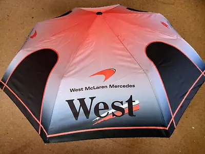 West McLaren Mercedes 2005 F1 Team Portable Compact Fold Up Umbrella Waterproof • £18.99