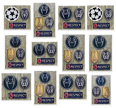 Real Madrid Champions League Patches Badges Full Sets Player Issue • $12.88